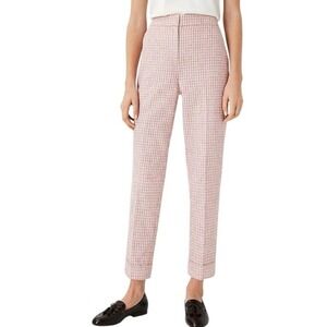 Ann Taylor Pink Checkered Trousers